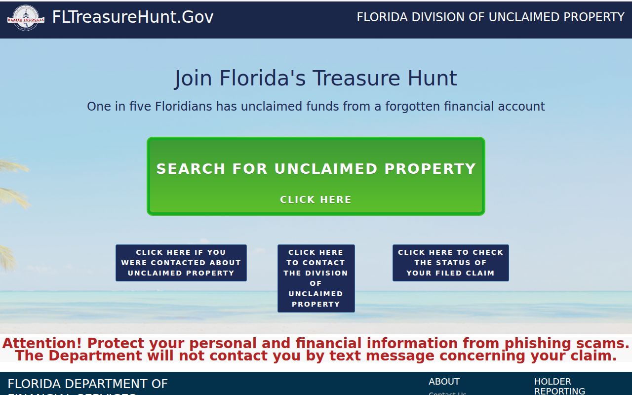 Miramar residents directory Florida unclaimed property search